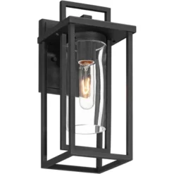 Possini Euro Design Raynor 13 1/2" High Modern Outdoor Wall Barn Light Fixture Mount Porch House Weatherproof Sand Black Aluminum Clear Glass Shade 14 Possini Euro Design Raynor 13 1/2" High Modern Outdoor Wall Barn Light Fixture Mount Porch House Weatherproof Sand Black Aluminum Clear Glass Shade -Possini Euro Design GUEST 71d0226a 5ad1 454d 911e ab25b4ffd98d