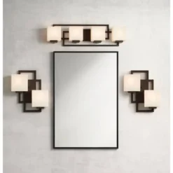 Possini Euro Design Modern Wall Light Bronze 15 1/2" Square Glass Sconce Fixture For Bathroom Side Of Mirror Hallway 17 Possini Euro Design Modern Wall Light Bronze 15 1/2" Square Glass Sconce Fixture For Bathroom Side Of Mirror Hallway -Possini Euro Design GUEST 725241c2 3678 46bb 9b03 0f7b531b1853