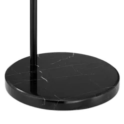 Possini Euro Design Raven Modern 66" Tall Chairside Arc Table Lamp Matte Black Metal Fabric Drum Shade For Living Room Reading Bedroom -Possini Euro Design GUEST 72b61b7d b77f 4fa6 95d1 7c6ca775d347