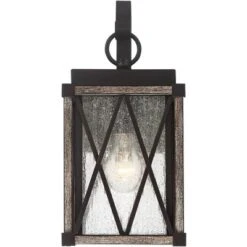 Possini Euro Design Brawley Rustic Industrial Outdoor Wall Light Fixture Bronze Wood Grain 13 1/2" Clear Seedy Glass For Post Exterior Barn Deck House 10 Possini Euro Design Brawley Rustic Industrial Outdoor Wall Light Fixture Bronze Wood Grain 13 1/2" Clear Seedy Glass For Post Exterior Barn Deck House -Possini Euro Design GUEST 745fd5ec 0cf7 4471 970e 03f22a882930
