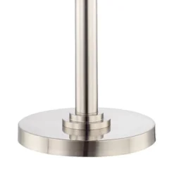 Possini Euro Design Light Blaster Art Deco Torchiere Floor Lamp 72 1/2" Tall Brushed Nickel LED Frosted Glass Bowl Shade For Living Room Bedroom House -Possini Euro Design GUEST 747359a6 d584 47ae b07c fb1b6d29859e