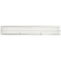 Possini Euro Design Linx Modern Wall Light Chrome Hardwire 33 1/2" Light Bar LED Fixture White Glass For Bedroom Bathroom Vanity Reading Living Room -Possini Euro Design GUEST 755f4f9a 5b46 48c7 98ca 8db87af692f7