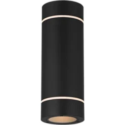 Possini Euro Design Wynnsboro 12" High Modern Outdoor Wall Light Fixture Mount Porch House Exterior Outside Up And Down LED Bulb Black Aluminum -Possini Euro Design GUEST 76bed552 601f 456e b6b7 53c5474dbd5e