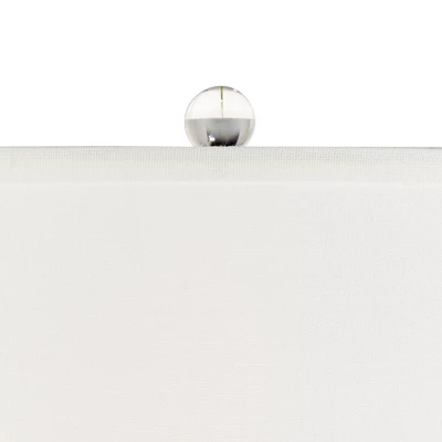 Possini Euro Design Collin Modern Table Lamp 26 3/4" High Blue Ceramic Off White Drum Shade For Bedroom Living Room Bedside Nightstand Office Kids 4 Possini Euro Design Collin Modern Table Lamp 26 3/4" High Blue Ceramic Off White Drum Shade For Bedroom Living Room Bedside Nightstand Office Kids - Image 2