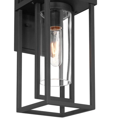 Possini Euro Design Raynor 13 1/2" High Modern Outdoor Wall Barn Light Fixture Mount Porch House Weatherproof Sand Black Aluminum Clear Glass Shade 10 Possini Euro Design Raynor 13 1/2" High Modern Outdoor Wall Barn Light Fixture Mount Porch House Weatherproof Sand Black Aluminum Clear Glass Shade - Image 8