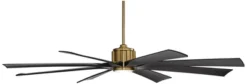 70" Possini Euro Design Defender Modern Indoor Outdoor Ceiling Fan With Dimmable LED Light Remote Soft Brass Matte Black Damp Rated For Patio Exterior -Possini Euro Design GUEST 7cd7d663 43cd 4fcd b172 aadd106c07e0