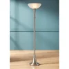 Possini Euro Design Burbank Modern 70" Tall Standing Floor Lamp Large Torchiere Foot Dimmer Switch Silver Metal Brushed Nickel Finish Living Room -Possini Euro Design GUEST 7e684608 54d4 4bb9 a60e 01f76ffe2257
