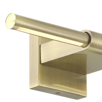 Possini Euro Design Anthony 17" High Modern Picture Wall Lamp Light Fixture Mount Living Room Indoor Hallway LED Hardwired Gold Antique Brass 4 Possini Euro Design Anthony 17" High Modern Picture Wall Lamp Light Fixture Mount Living Room Indoor Hallway LED Hardwired Gold Antique Brass - Image 2