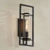 Possini Euro Design Possini Euro Castello 18"H Sand Black Wall Sconce -Possini Euro Design GUEST 806795de 49a2 47ad ad85 3b06e956e226
