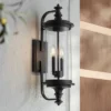 Possini Euro Design Medici Modern Outdoor Wall Light Fixture Black Metal 24 1/2" Clear Glass For Post Exterior Barn Deck House Porch Yard Patio Home -Possini Euro Design GUEST 80b077f4 f4b7 41c9 9ac7 a7946d2ffa14