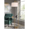 Possini Euro Design Volta Modern Floor Lamp With Tray Table 66" Tall Brass USB Charging Port White Drum Shade For Living Room Bedroom Office House -Possini Euro Design GUEST 82c7f4cc 3c1d 4808 a818 a8f2c3e91f8e