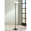Possini Euro Design Meridian Light Blaster Modern Torchiere Floor Lamp 72" Tall Oil Rubbed Bronze LED Frosted Glass Shade For Living Room Bedroom Home -Possini Euro Design GUEST 834f65d6 48a5 47f0 9e8e de4b7623b483