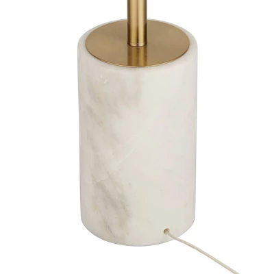 Possini Euro Design Italian Modern Floor Standing Lamp With Riser 69.5" Tall Gold Metal White Drum Shade Living Room Reading House Bedroom 6 Possini Euro Design Italian Modern Floor Standing Lamp With Riser 69.5" Tall Gold Metal White Drum Shade Living Room Reading House Bedroom - Image 4