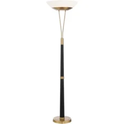 Possini Euro Design Ventura Modern Torchiere Floor Lamp 75" Tall Black Brass LED Frosted Glass Bowl Shade For Living Room Office House Bedroom Home 17 Possini Euro Design Ventura Modern Torchiere Floor Lamp 75" Tall Black Brass LED Frosted Glass Bowl Shade For Living Room Office House Bedroom Home -Possini Euro Design GUEST 86a75782 31ae 460f 975c f5264ba3b8fc