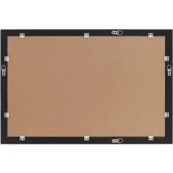 Possini Euro Design Metzeo Rectangular Vanity Decorative Wall Mirror Modern Beveled Edge Matte Black Metal Frame 22" Wide Bathroom -Possini Euro Design GUEST 86f8c257 9268 47e4 9f16 7c74034526a7