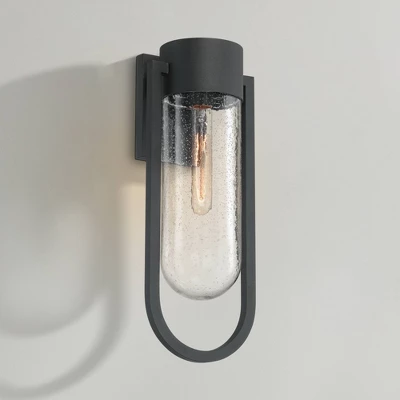 Possini Euro Design Possini Euro Villa Lane 18 1/2" High Sand Black Wall Sconce 3 Possini Euro Design Possini Euro Villa Lane 18 1/2" High Sand Black Wall Sconce