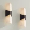 Possini Euro Design Possini Euro Tux 18" High Black And White LED Wall Sconce Set Of 2 -Possini Euro Design GUEST 893d16fc 29d7 4538 87f9 8cd3fe8f209e