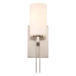 Possini Euro Design Ludlow Modern Wall Light Sconce Brushed Nickel Hardwire 4 1/2" Fixture Frosted Glass Shade For Bedroom Bathroom Vanity Reading 12 Possini Euro Design Ludlow Modern Wall Light Sconce Brushed Nickel Hardwire 4 1/2" Fixture Frosted Glass Shade For Bedroom Bathroom Vanity Reading -Possini Euro Design GUEST 8968c9e4 950b 47ed a79a 648f22839c24