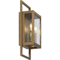Possini Euro Design Possini Euro Jerry 16" High Aged Brass 2-Light Outdoor Wall Light -Possini Euro Design GUEST 8f119e9b 134b 4db0 ab5c 1789f59bfdcf