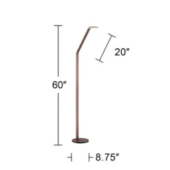 Possini Euro Design Magnum Modern Task Floor Lamp 61" Tall French Bronze Brown Metal LED Adjustable For Living Room Reading Bedroom Office House Home 16 Possini Euro Design Magnum Modern Task Floor Lamp 61" Tall French Bronze Brown Metal LED Adjustable For Living Room Reading Bedroom Office House Home -Possini Euro Design GUEST 8f9282ea ef7d 4ebc 9c78 ebead13ea845