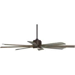 Possini Euro Design 60" Defender Farmhouse Rustic Indoor Outdoor Ceiling Fan 8 Blade LED Light Remote Control Bronze Oak Finish Blades Bedroom -Possini Euro Design GUEST 90eaf7fb a975 4786 9cbf 8d7edba11719