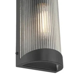 Possini Euro Design Possini Euro August 11" High Textured Black Outdoor Wall Light -Possini Euro Design GUEST 918414af 7e94 4ec2 932e 684ffcddc26e