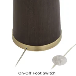 Possini Euro Design Taboo Mid Century Modern 66" Tall Standing Floor Lamp Sculpted Column Foot Switch Brown Faux Wood Finish Living Room Bedroom House 12 Possini Euro Design Taboo Mid Century Modern 66" Tall Standing Floor Lamp Sculpted Column Foot Switch Brown Faux Wood Finish Living Room Bedroom House -Possini Euro Design GUEST 93043a0d 2f05 4a6f 870a 0369b9a9a6e8