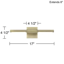 Possini Euro Design Anthony 17" High Modern Picture Wall Lamp Light Fixture Mount Living Room Indoor Hallway LED Hardwired Gold Antique Brass 11 Possini Euro Design Anthony 17" High Modern Picture Wall Lamp Light Fixture Mount Living Room Indoor Hallway LED Hardwired Gold Antique Brass -Possini Euro Design GUEST 9413f84a 115c 438e ba53 5d0d49796f4d