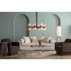 Possini Euro Design Scribe Modern Coastal 66 1/2" Tall Standing Floor Lamp Organic Foot Switch Gray Faux Wood Finish Living Room Bedroom House Reading -Possini Euro Design GUEST 945aadbf 8026 4803 9b06 456c471ae1db