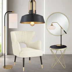 Possini Euro Design Black Warm Brass Mini Pendant Lighting Fixture 12" Wide Farmhouse Rustic For Dining Room House Home Kitchen Island High Ceilings -Possini Euro Design GUEST 94ec432f 20b8 4ccb bcdb dc2971fa869c