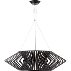 Possini Euro Design Planet Black Large Pendant Light 31 1/2" Wide Mid Century Modern White Glass For Dining Room House Foyer Kitchen Island Entryway -Possini Euro Design GUEST 95d4f1e4 6e98 4618 b7e9 1708c75555bc