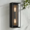 Possini Euro Design Metropolis Mid Century Modern Outdoor Wall Light Fixture Black Gold 22" Clear Glass For Post Exterior Barn Deck House Porch Yard -Possini Euro Design GUEST 9785f6d0 741c 4647 9f4c c172570f1585