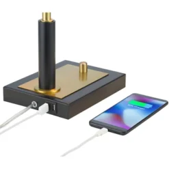 Possini Euro Design Possini Euro Hayven Desk Lamp With Dual USB Ports In Warm Gold With Black 12 Possini Euro Design Possini Euro Hayven Desk Lamp With Dual USB Ports In Warm Gold With Black -Possini Euro Design GUEST 9813c7ef ea8b 472e a573 00c4eeb97aa1