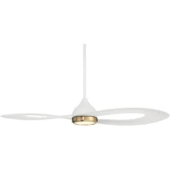 Possini Euro Design 52" Possini Euro Obi Matte White CCT LED Damp Ceiling Fan With Remote -Possini Euro Design GUEST 9902f6b9 45fd 4a33 9e65 87d2e188af5d