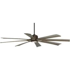 Possini Euro Design 70" Defender Farmhouse Rustic Indoor Outdoor Ceiling Fan 8 Blade LED Light Remote Control Oil Rubbed Bronze Motor Bedroom Patio -Possini Euro Design GUEST 9919a32a 91a0 4216 a6e1 6713296b6875