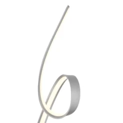 Possini Euro Design Avante Modern 56 1/2" Tall Standing Floor Lamp Light Ribbon Column LED Foot Switch Silver Metal Brushed Nickel Finish Living Room -Possini Euro Design GUEST 99407136 81e8 4383 bbce a2e59e9fcd48