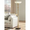 Possini Euro Design Summit Light Blaster Modern Torchiere Floor Lamp 71" Tall Warm Gold Frosted Glass Shade For Living Room Bedroom Office House Home -Possini Euro Design GUEST 99fbd468 9f5c 495e 810b 683a47d1d708