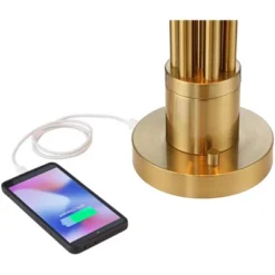 Possini Euro Design Possini Euro® Granview Desk Lamp With Glass Shade And Dual USB Ports 14 Possini Euro Design Possini Euro® Granview Desk Lamp With Glass Shade And Dual USB Ports -Possini Euro Design GUEST 9b40a92d 393d 489d 8ea1 114efb01132f