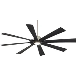 Possini Euro Design 70" Defender Modern Indoor Outdoor Ceiling Fan 8 Blade LED Light Remote Control Nickel Finish Black Blades Bedroom Damp Rated 11 Possini Euro Design 70" Defender Modern Indoor Outdoor Ceiling Fan 8 Blade LED Light Remote Control Nickel Finish Black Blades Bedroom Damp Rated -Possini Euro Design GUEST 9cf6f321 5a88 4d1a 8ea9 fcb6f119bdfb
