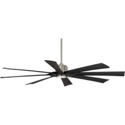 Possini Euro Design 70" Defender Modern Indoor Outdoor Ceiling Fan 8 Blade LED Light Remote Control Nickel Finish Black Blades Bedroom Damp Rated 12 Possini Euro Design 70" Defender Modern Indoor Outdoor Ceiling Fan 8 Blade LED Light Remote Control Nickel Finish Black Blades Bedroom Damp Rated -Possini Euro Design GUEST 9d1967e7 7a7e 4f2e 8734 eb3d7b12edc7