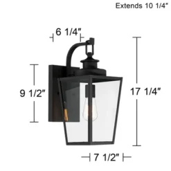 Possini Euro Design Ackerly Modern Outdoor Wall Light Fixture Textured Black 17 1/4" Clear Glass For Post Exterior Barn Deck House Porch Yard Patio 15 Possini Euro Design Ackerly Modern Outdoor Wall Light Fixture Textured Black 17 1/4" Clear Glass For Post Exterior Barn Deck House Porch Yard Patio -Possini Euro Design GUEST 9d40e1cf ab71 4b48 a62d b0ec8b84dc8f