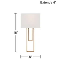 Possini Euro Design Possini Euro Siobhan 16" High Gold And White Wall Sconce 12 Possini Euro Design Possini Euro Siobhan 16" High Gold And White Wall Sconce -Possini Euro Design GUEST 9e9b1d85 46fc 43b0 b81c 43c5325a1ebf