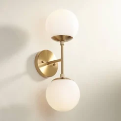 Possini Euro Design Oso Modern Wall Light Sconce Soft Gold Hardwire 6" 2-Light Fixture Opal Glass Orb Shade For Bedroom Bathroom Living Room House 16 Possini Euro Design Oso Modern Wall Light Sconce Soft Gold Hardwire 6" 2-Light Fixture Opal Glass Orb Shade For Bedroom Bathroom Living Room House -Possini Euro Design GUEST 9ee0cdcd c26c 4f70 8051 4379c794cf98