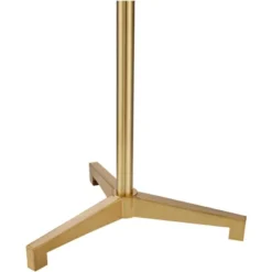 Possini Euro Design Encino Modern Tripod Floor Lamp Standing 60" Tall Brass Gold Metal Off White Fabric Drum Shade For Living Room Bedroom Office Home -Possini Euro Design GUEST 9ee36cdf a34b 4cfa bd6d b82f607f44db