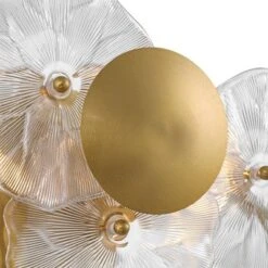 Possini Euro Design Filoli 16" High Modern 2 Light Wall Sconce Light Lamp Fixture Mount Bathroom Bedroom Hardwired Cordless Gold Plated Glass Shade -Possini Euro Design GUEST a3c8b18c a19d 45b7 8826 a6e7d69f4d27 1