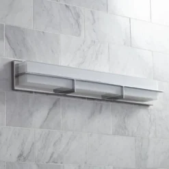 Possini Euro Design Linx Modern Wall Light Chrome Hardwire 33 1/2" Light Bar LED Fixture White Glass For Bedroom Bathroom Vanity Reading Living Room -Possini Euro Design GUEST a4a0db6f 00e5 4dc9 b598 65b873b1c53c