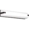 Possini Euro Design Possini Euro 25" Wide Bronze And White Acrylic Diffuser Vanity Light