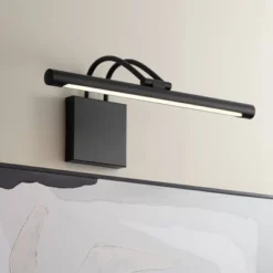 Possini Euro Design Possini Euro Bourdain 17" Wide Black LED Picture Light