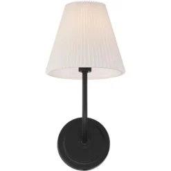 Possini Euro Design Possini Euro Nina 14" High Matte Black Wall Sconce -Possini Euro Design GUEST a730c72f 6f37 4123 a478 723ce04da3e7