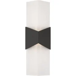 Possini Euro Design Possini Euro Tux 18" High Black And White LED Wall Sconce Set Of 2 -Possini Euro Design GUEST a786b13c d306 4151 9f86 a01287f62226 1